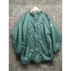 New Balance Jacket Adult Large‎ Green Full Zip Lined Insulated Longer Coat